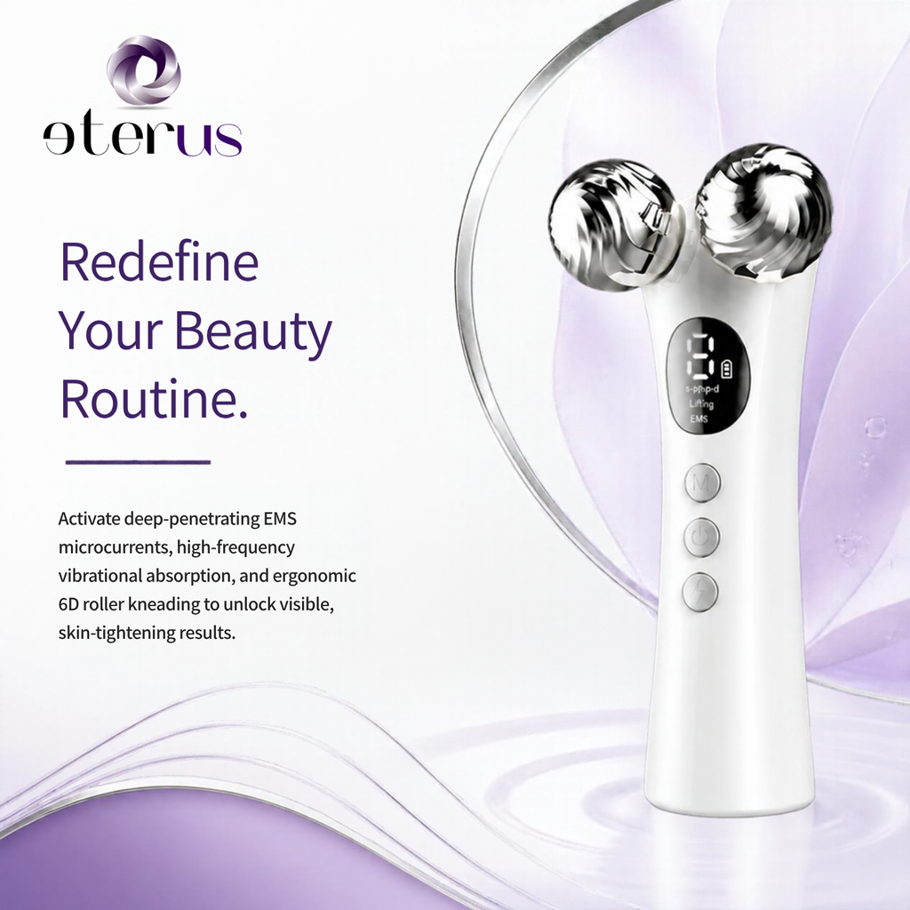 Advanced EMS Microcurrent Facial Toning & Body Sculpting Roller Massager