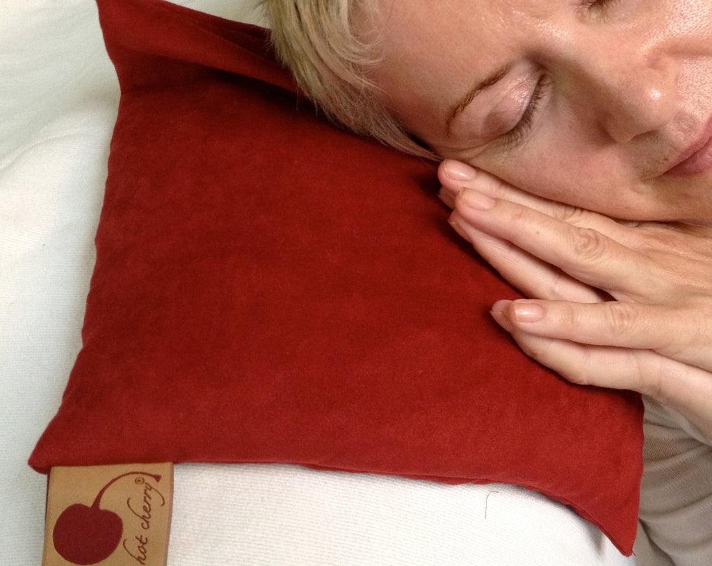 Square Pillow in Plush Red Ultra-Suede