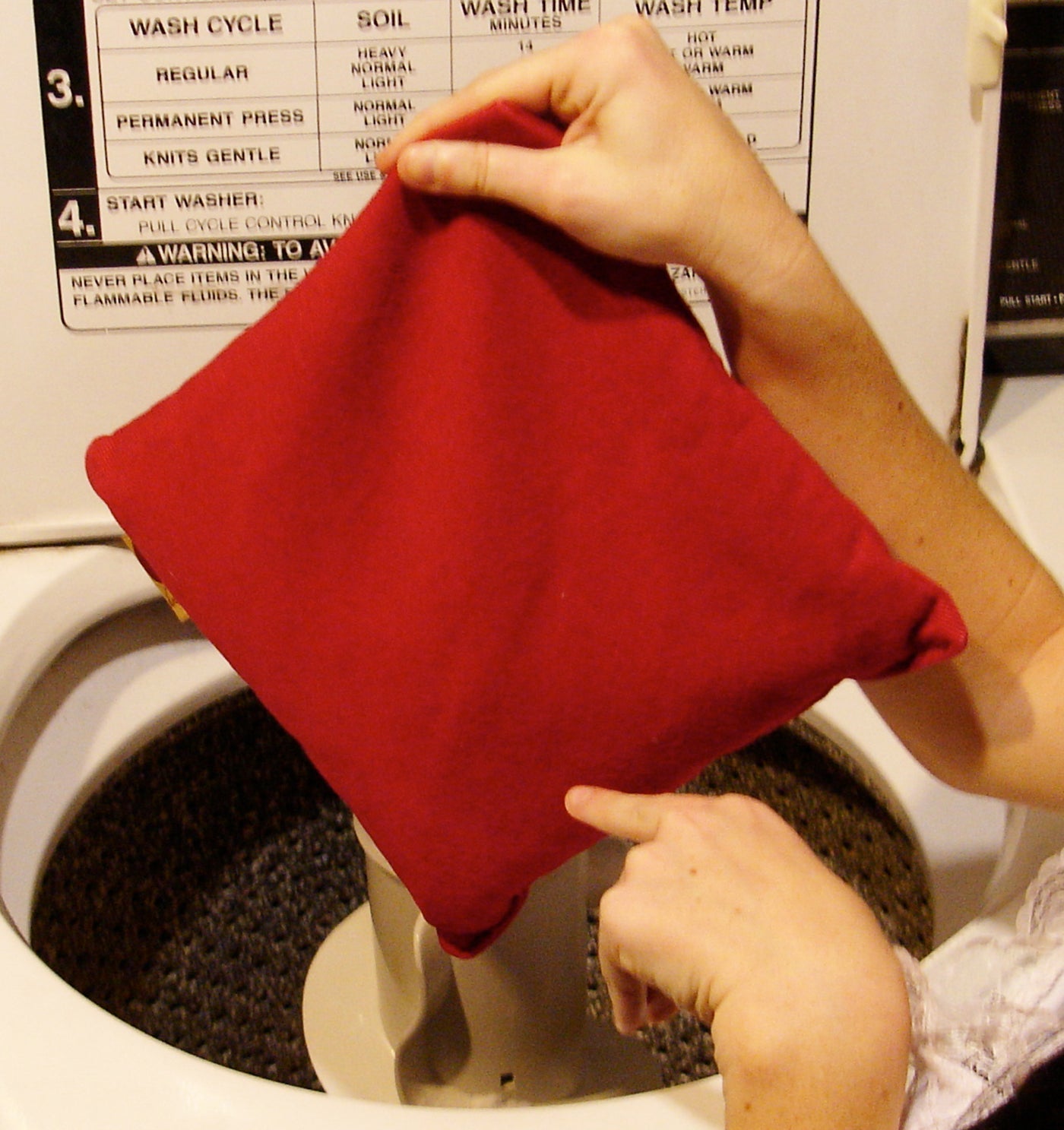 Square Pillow in Plush Red Ultra-Suede