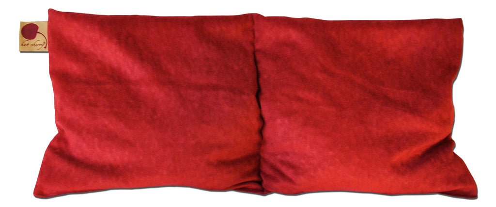Double Square Pillow in Plush Red Ultra-Suede