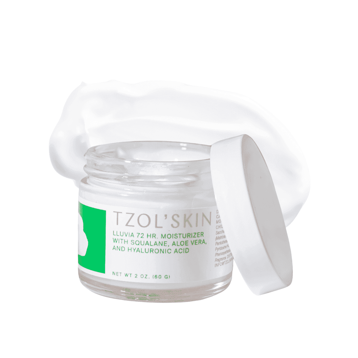 Lluvia 72HR Moisturizer with Squalane, Aloe Vera, and Hyaluronic acid.