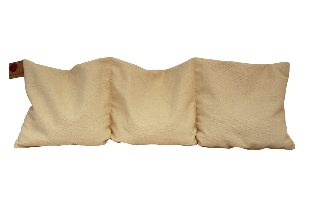 Triple Square Pillow in Natural Denim