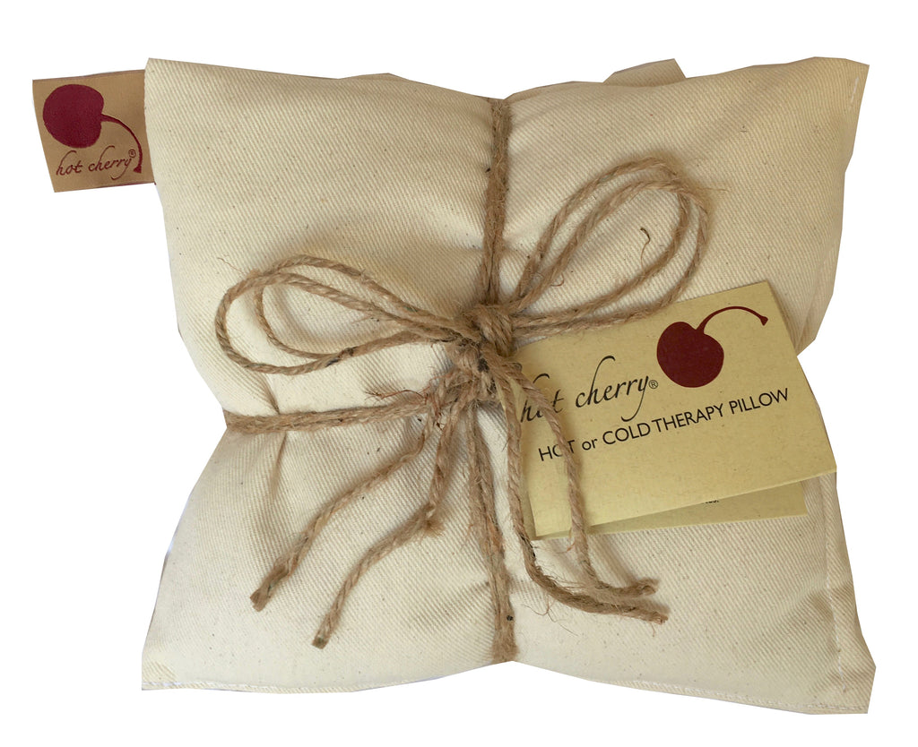 Triple Square Pillow in Natural Denim