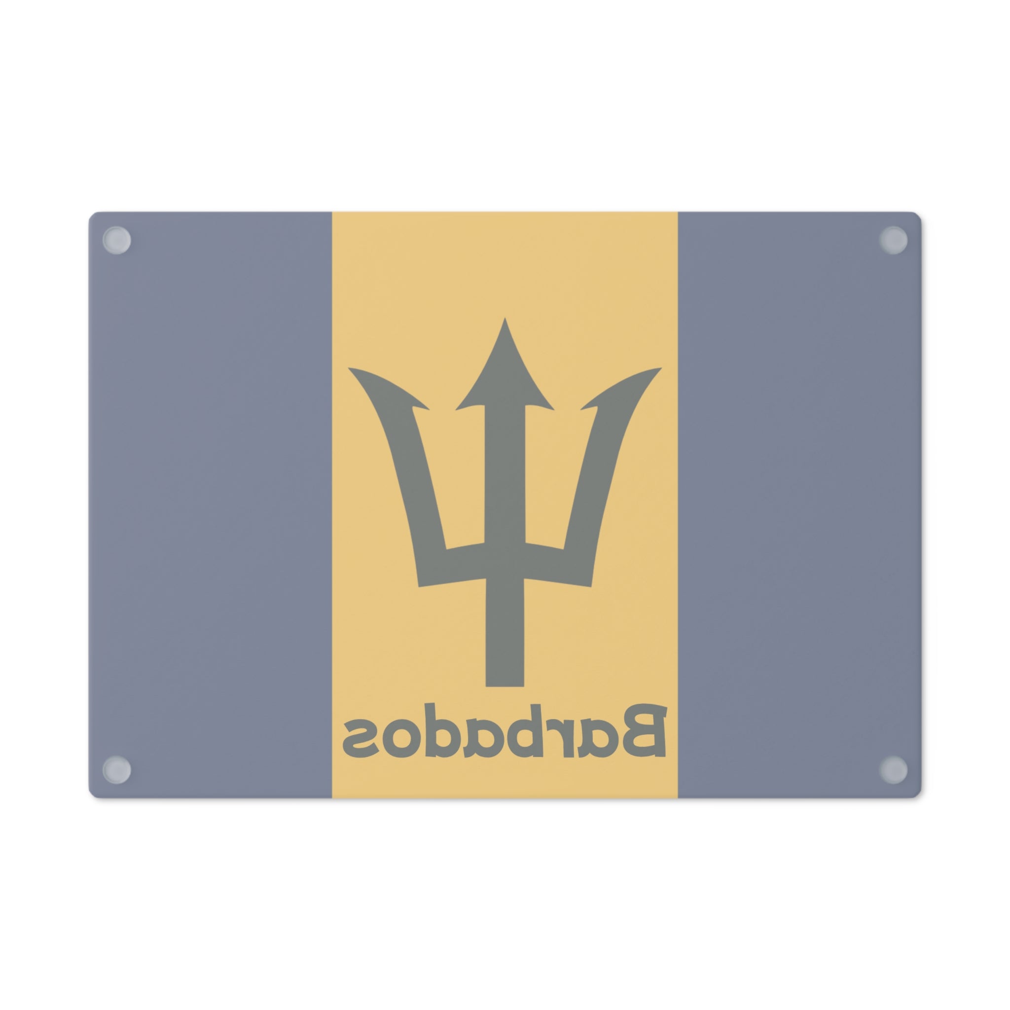 Barbados Flag Glass Cutting Board