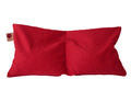 Double Square Pillow in Red Denim