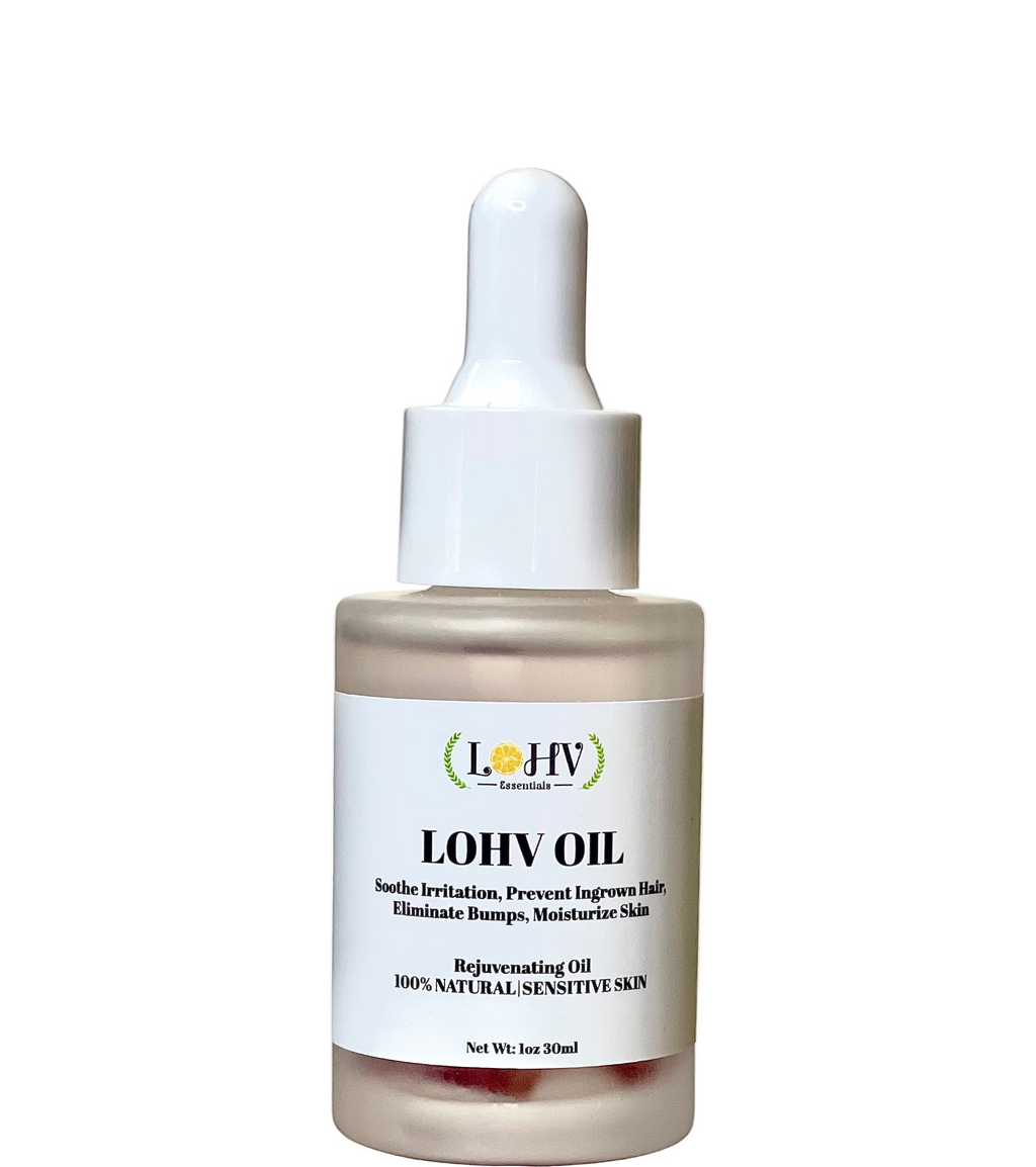 PREMIUM Multi-Purpose Rose Oil For Sensitive Skin. Clear Up Bumps, Ingrown Hairs On Face and Bikini Line, Soothes Irritation with Rosemary Oil + Vitamin E Oil + Grape Seed Oil + Sweet Almond Oil