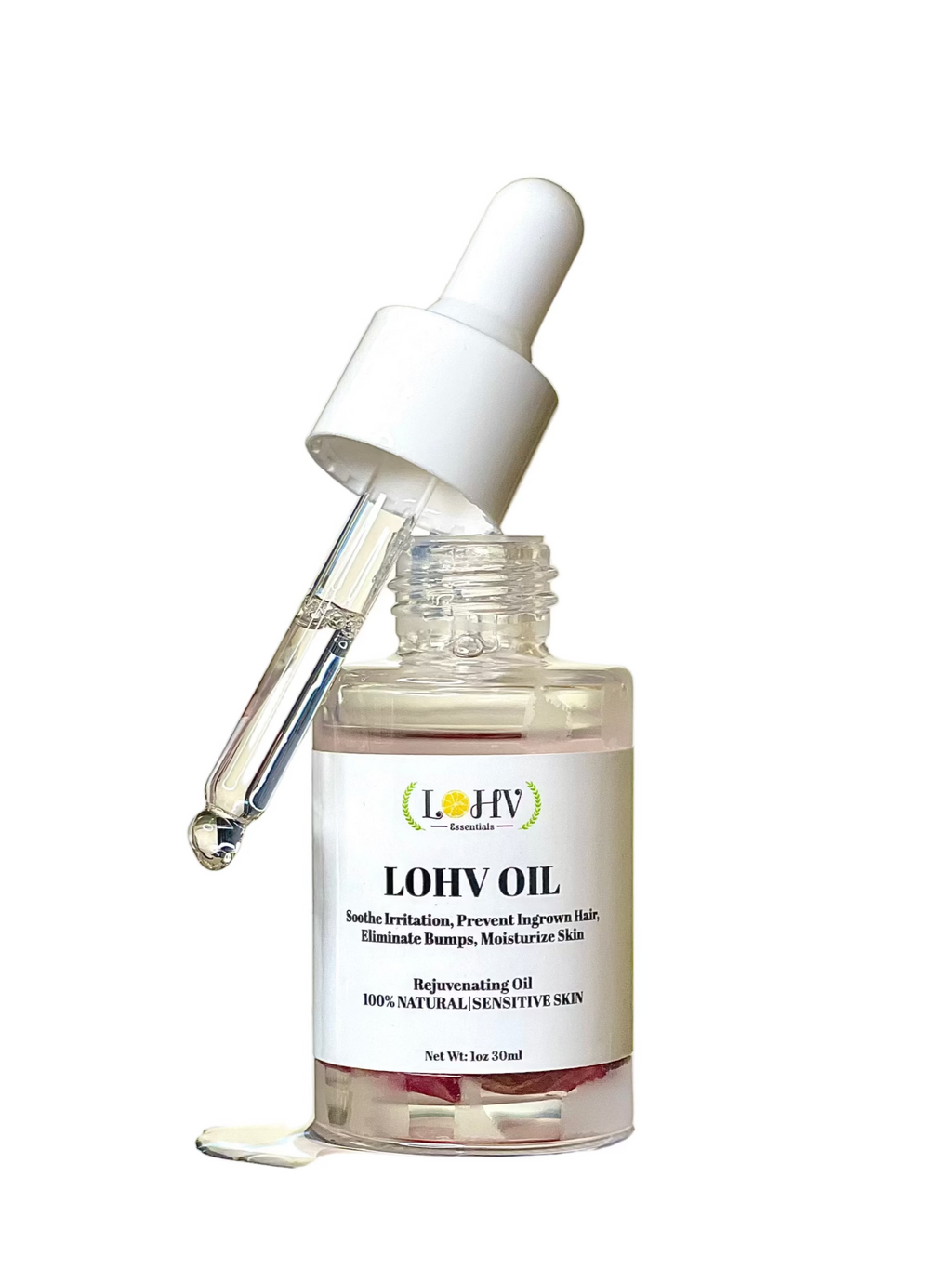 PREMIUM Multi-Purpose Rose Oil For Sensitive Skin. Clear Up Bumps, Ingrown Hairs On Face and Bikini Line, Soothes Irritation with Rosemary Oil + Vitamin E Oil + Grape Seed Oil + Sweet Almond Oil