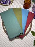 Emma Napkins - Natural Dyed - Assorted Colors - Set of 4