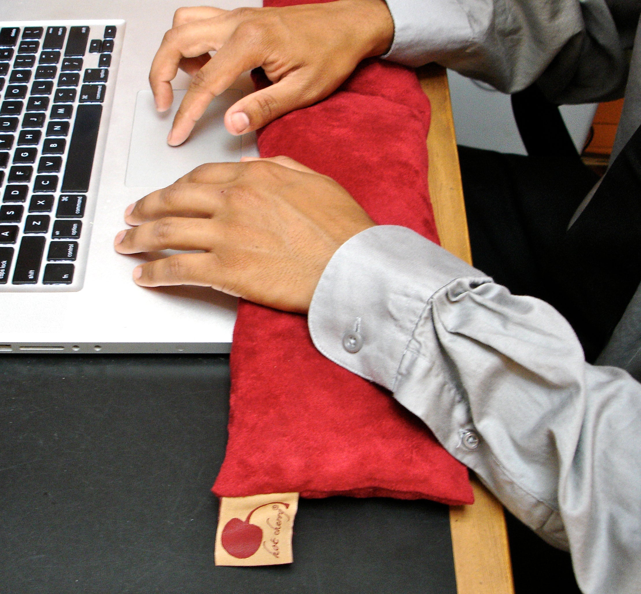 Neck Wrap in Plush Red Ultra-Suede