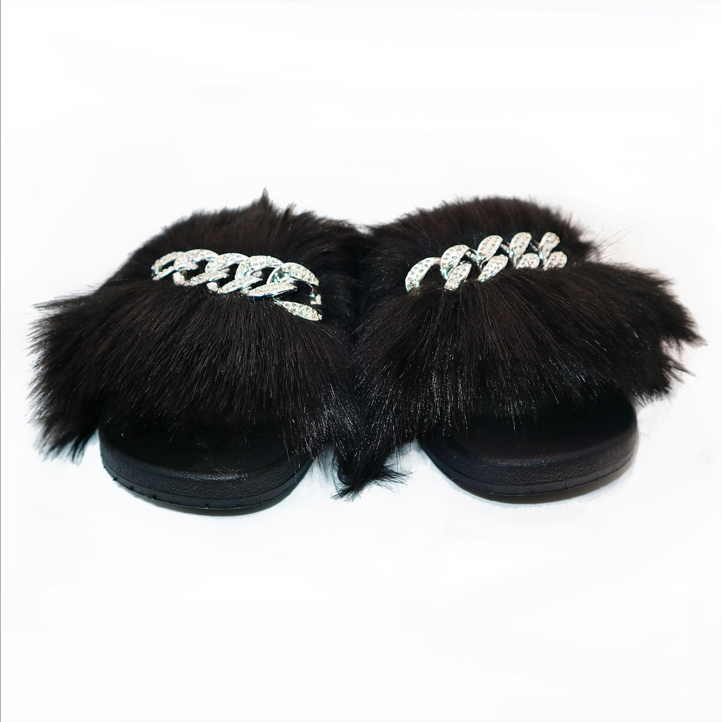Michaela V Pupa Slippers — Black