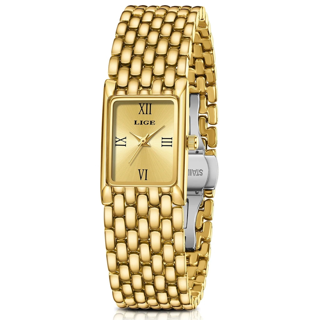 Women's Rectangular Roman Dial Bracelet Watch