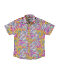 'The Sheril' Short Sleeve Shirt in Light Pink, Yellow and White (La Brea) Floral Print