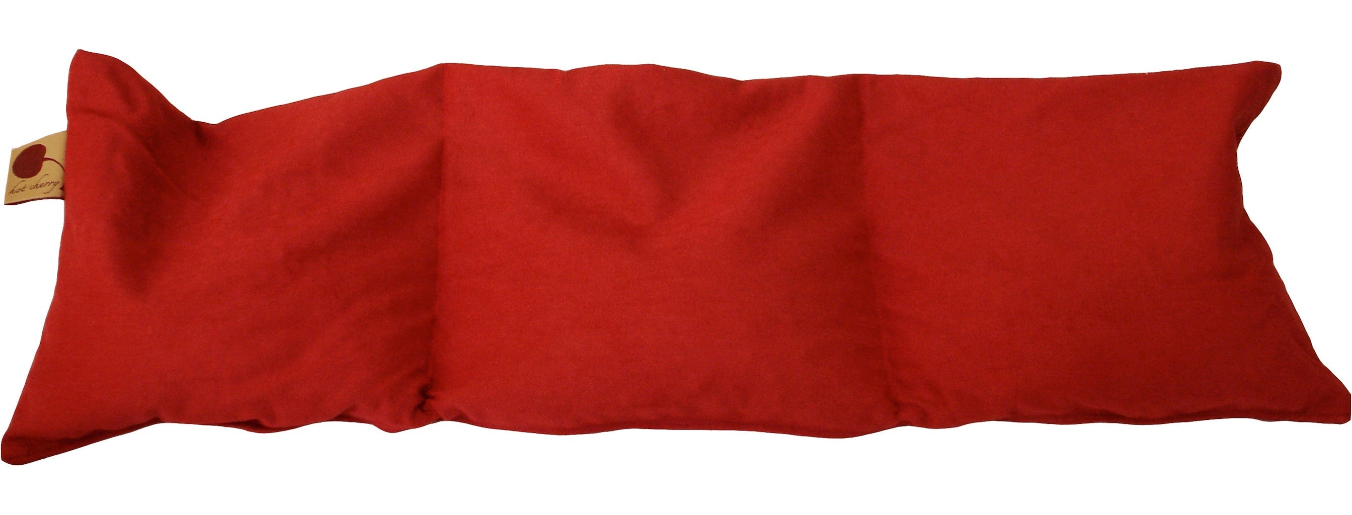 Triple Square Pillow in Red Denim