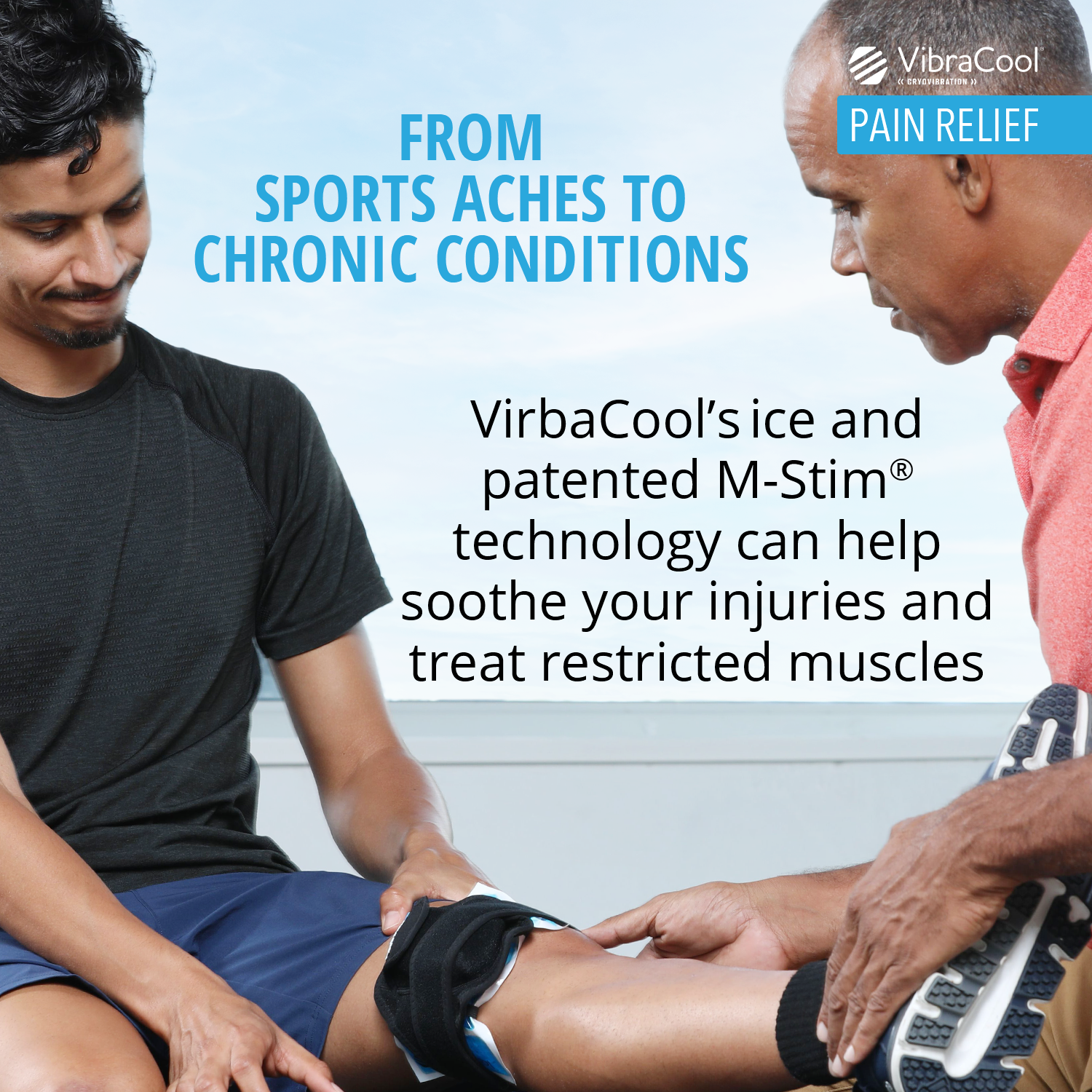 VibraCool Extended for Knee or Ankle