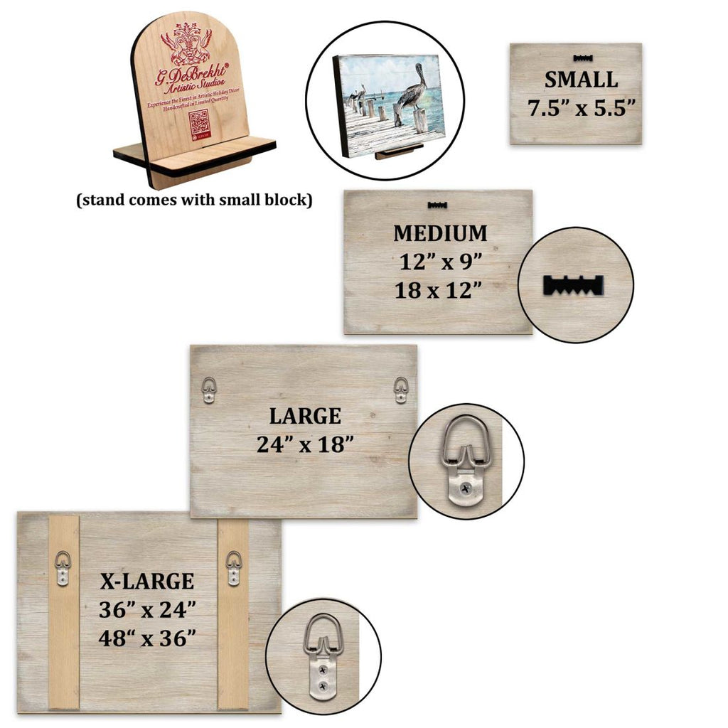 Spataro Beach Wood Wooden Coastal Wall Art by Nature Wonders - Coastal Sea-Life Decor - 95226-2B