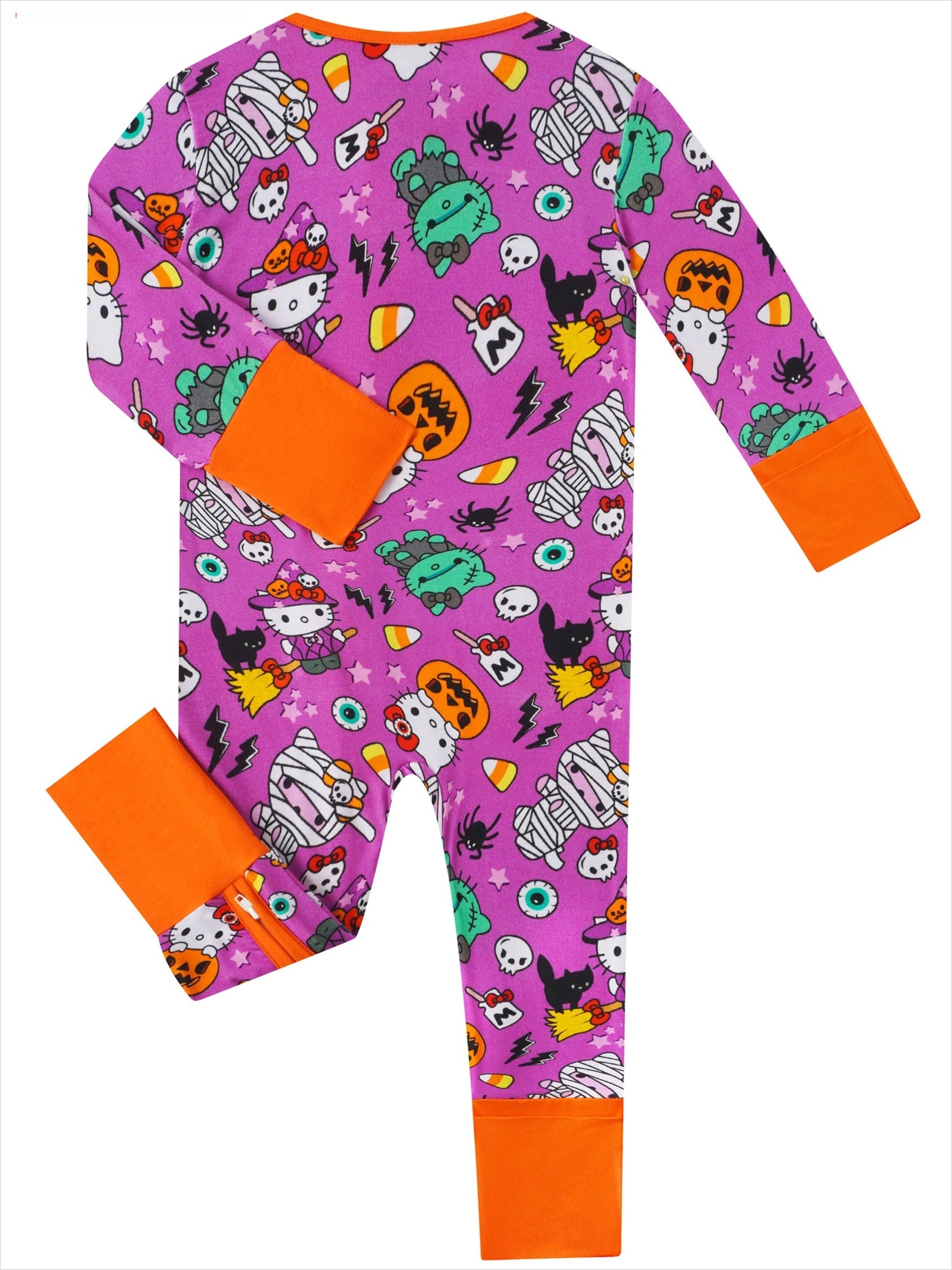 PoshTOT Sanrio Hello Kitty Milk Bamboo Baby Convertible Zippy Romper