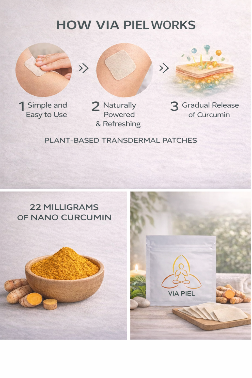 Via Piel XL Patches 5-Pack | Wellness Topical
