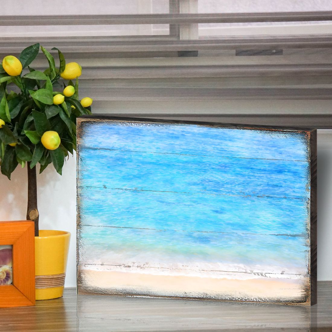 Spataro Beach Wood Wooden Coastal Wall Art by Nature Wonders - Coastal Sea-Life Decor - 95226-2B