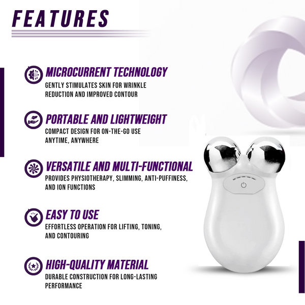 Set of 3- Lift, Sculpt & Glow Toolkit - LED Therapy, Electric Gua Sha & Microcurrent Toning Device for Radiant Skin