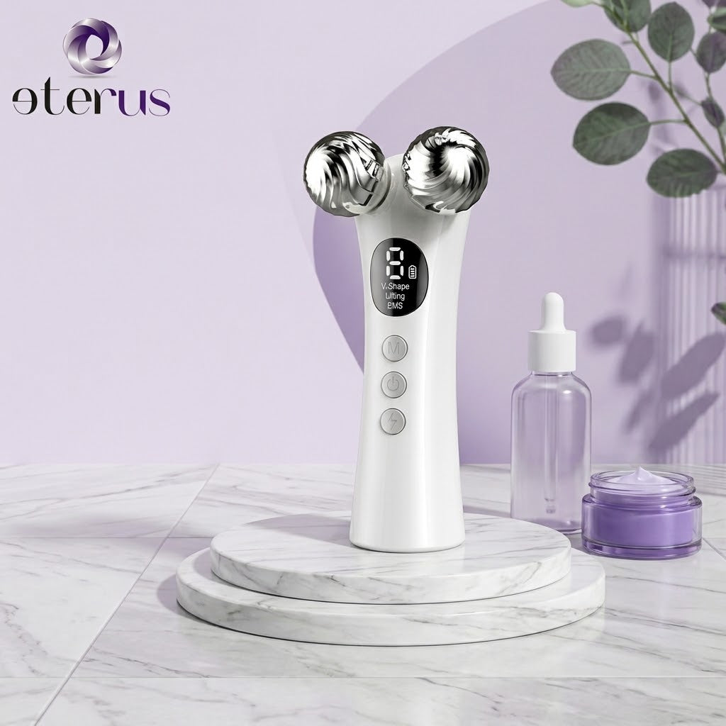 Advanced EMS Microcurrent Facial Toning & Body Sculpting Roller Massager
