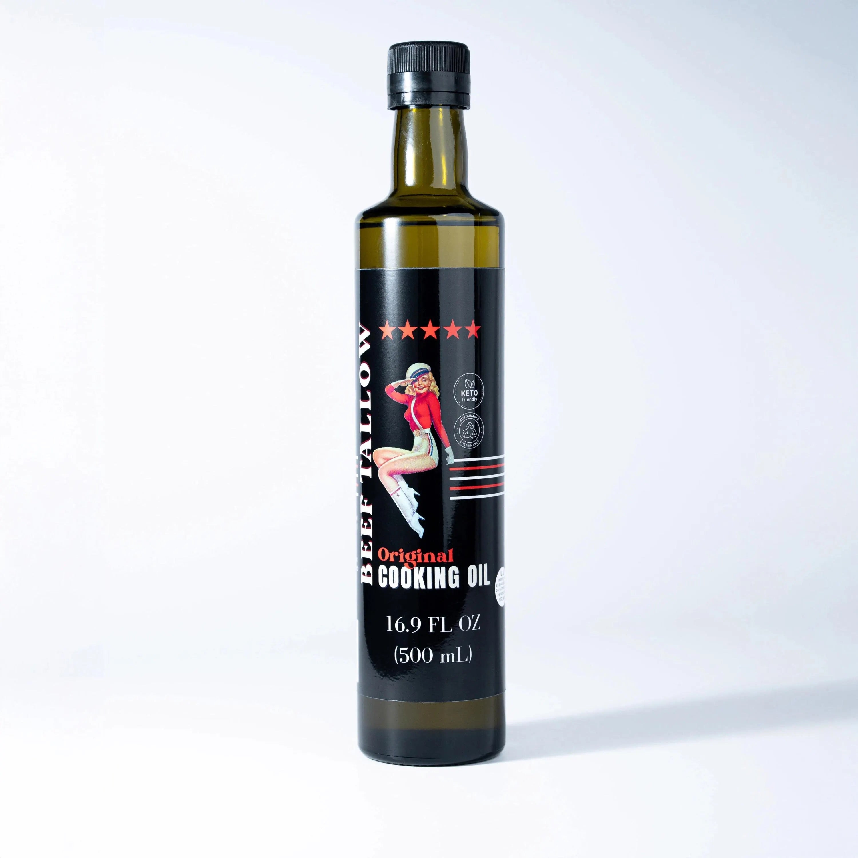 Cooking Oil Trio Bundle | Grass-Fed Beef Tallow & Olive Oil | Original, Rosemary Garlic & Lemon Pepper | Clean High-Heat Cooking from Our Restaurant Kitchen